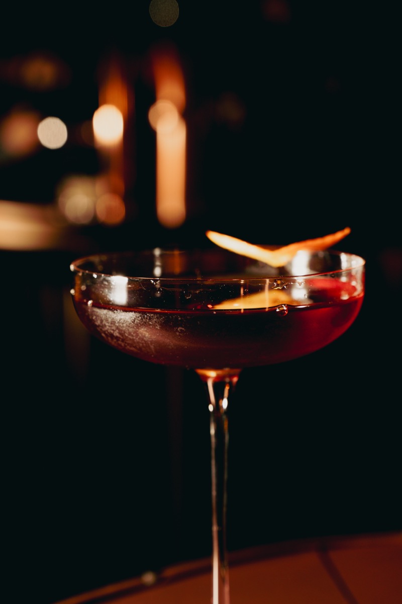 Craft cocktail at Bridge Brew Bar